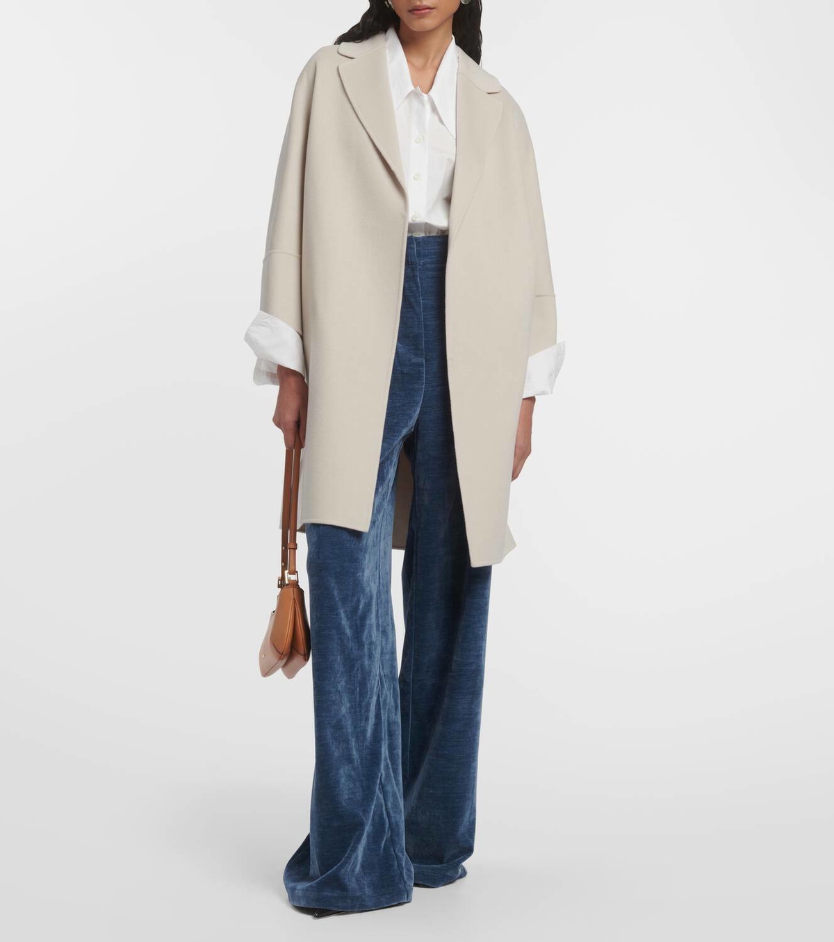 S Max Mara Arona virgin wool wrap coat S Max Mara