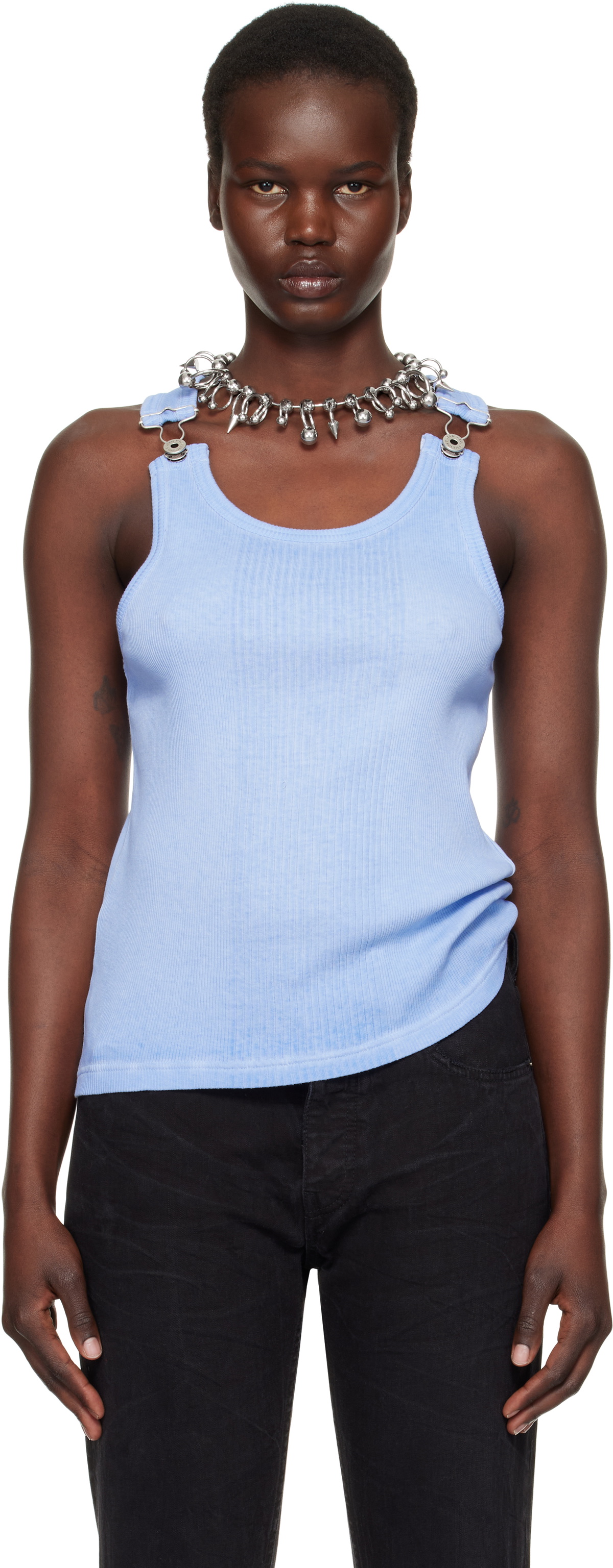 Jean paul gaultier ショルダーベルト付きタンクトップ Jean paul gaultier ショルダーベルト付きタンクトップ Jean