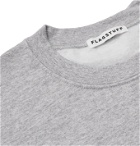 FLAGSTUFF - Noko Printed Mélange Cotton-Blend Jersey Sweatshirt - Gray