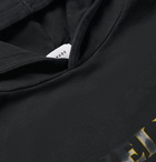 Rhude - Oversized Logo-Print Loopback Cotton-Jersey Hoodie - Black