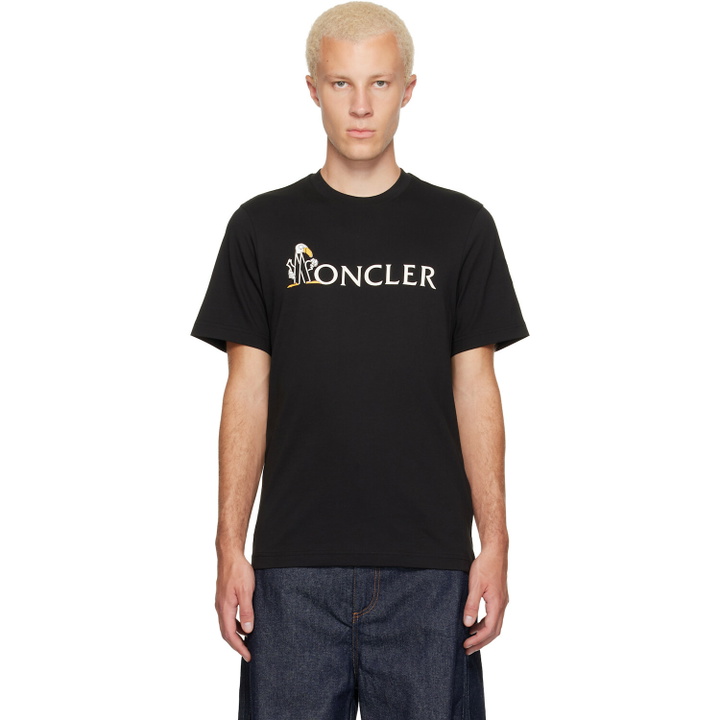 Photo: Moncler Black Mon Duck Logo Cotton T-shirt