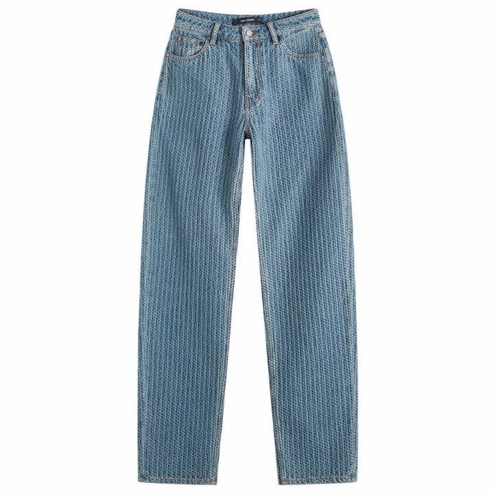 Photo: Daily Paper Women's Tapered Relaxed Jeans in Light Blue