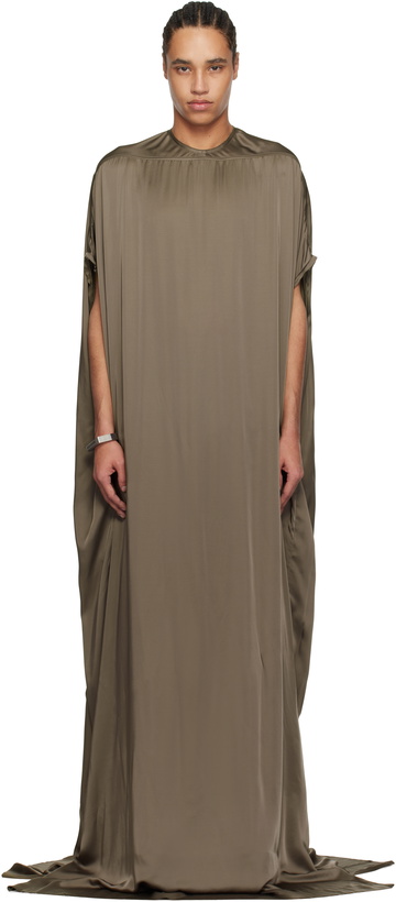 Photo: Rick Owens Gray Hollywood Tommy Gown Maxi Dress