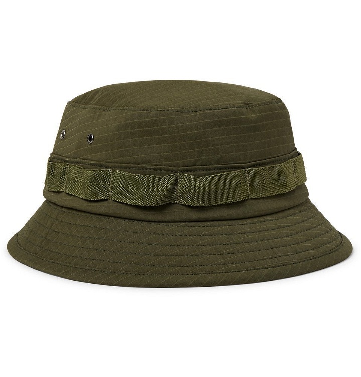 Photo: Beams Plus - Webbing-Trimmed Ripstop Bucket Hat - Men - Army green