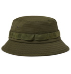 Beams Plus - Webbing-Trimmed Ripstop Bucket Hat - Men - Army green