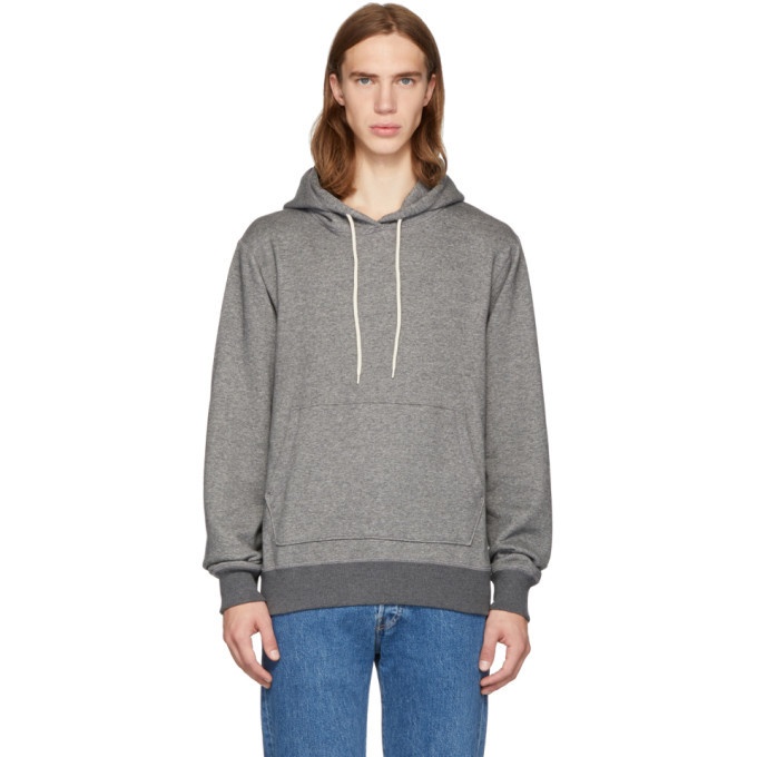 Photo: Naked and Famous Denim SSNESE Exclusive Grey Cotton Hoodie