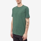 YMC Men's Wild Ones Striped T-Shirt in Green/Grey