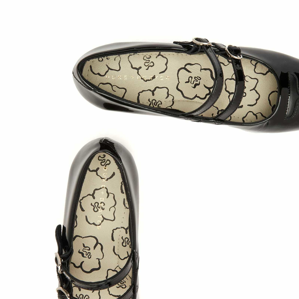 Duke + Dexter Women's Ruby Patent Mary Jane in Black