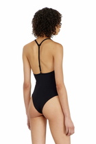 Diesel Bodysuit in cotton with T-back straps - Bodysuits Womens in Black