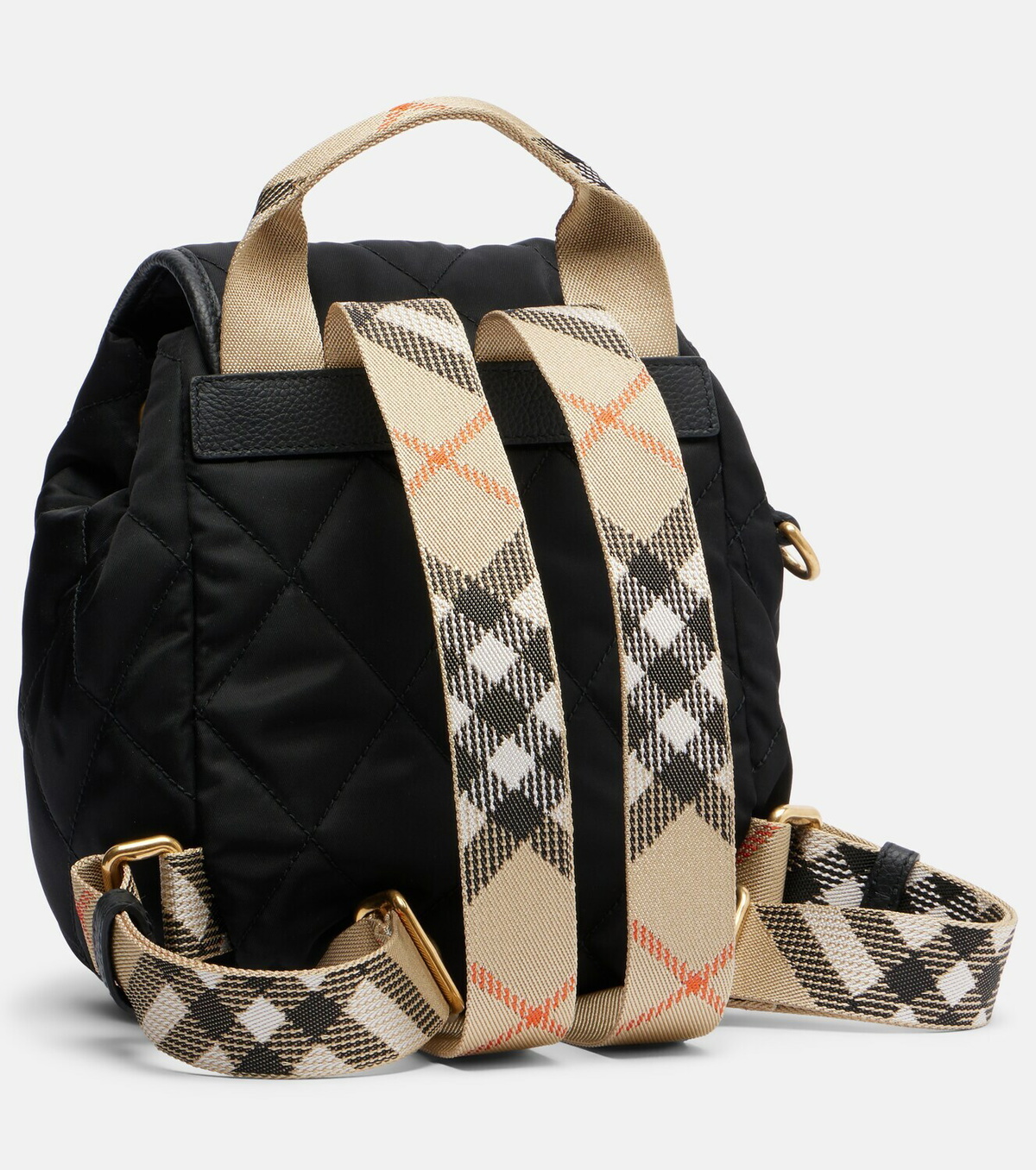 Burberry Mini leather-trimmed backpack