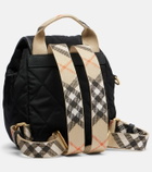 Burberry Mini leather-trimmed backpack
