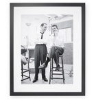 Sonic Editions - Framed 1965 Dean Martin and Frank Sinatra Recording in LA Print, 16" x 20" - Black