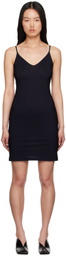 Jil Sander Black Slip Mini Dress