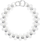 Lorette Colé Duprat Silver Trinity Ras De Cou Necklace