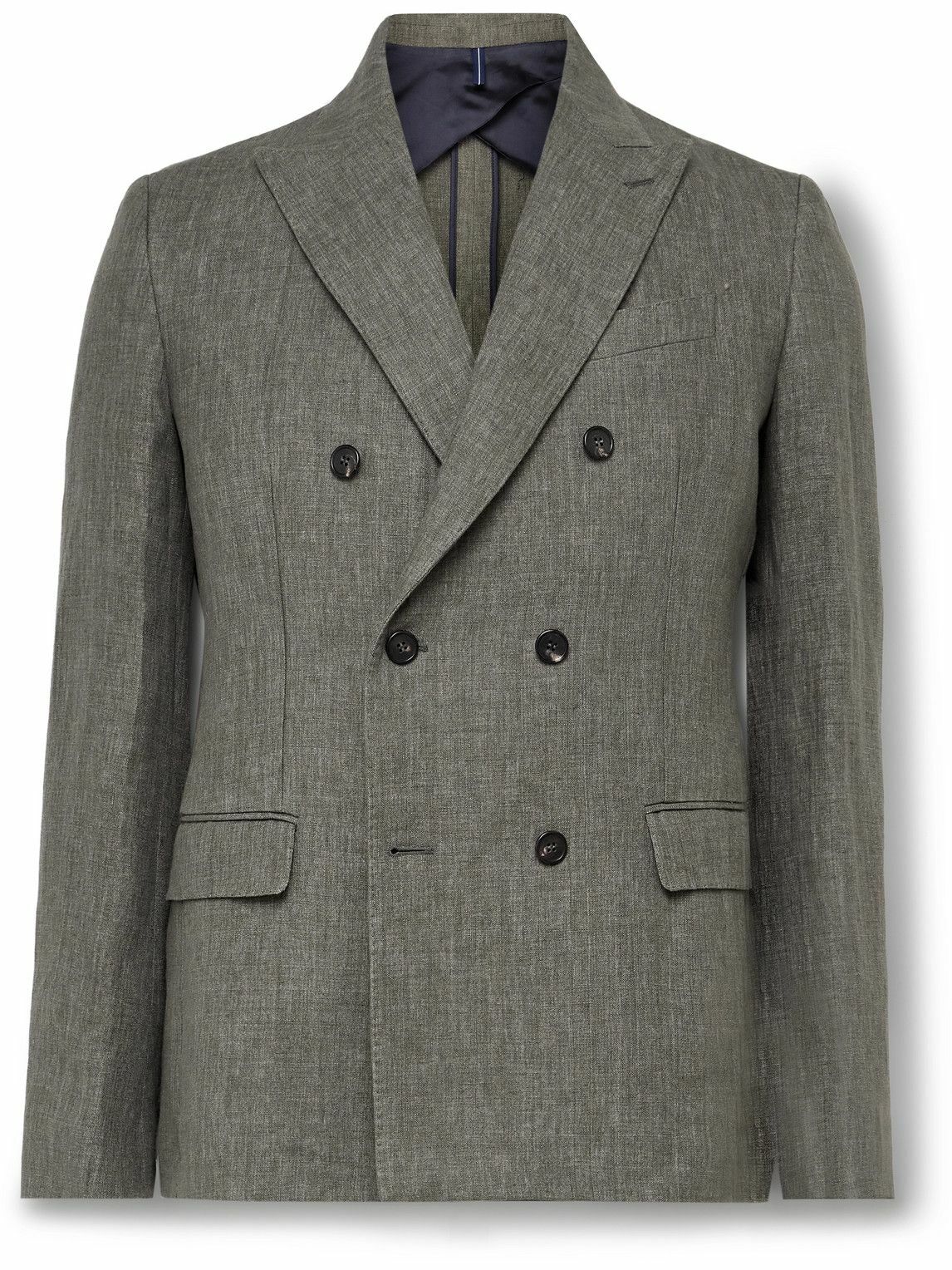 ジャケット MONTEDORO GREY LINEN CASUAL JACKET MONTEDORO