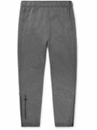 Moncler Grenoble - Tapered Logo-Print Jersey Sweatpants - Gray