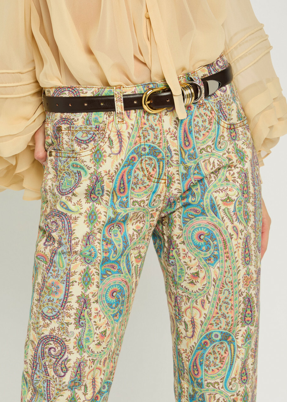 Etro Patterned Straight-leg Jeans Multicoloured 1