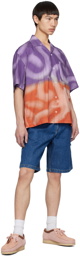 Awake NY Purple & Orange Dip-Dyed Shirt