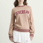 ICECREAM Women's Knitted Crewneck in Sand