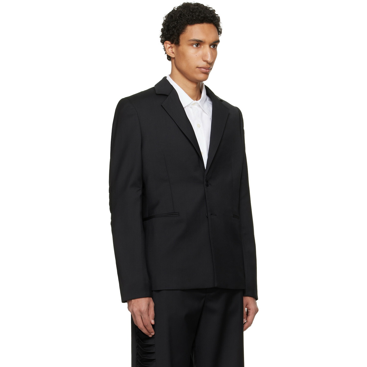 HELIOT EMIL Black Vibraxis Blazer