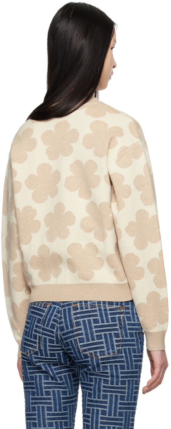 Kenzo Beige Kenzo Paris Hana Dots Cardigan