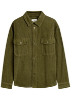 Saint Laurent Corduroy Overshirt Khaki