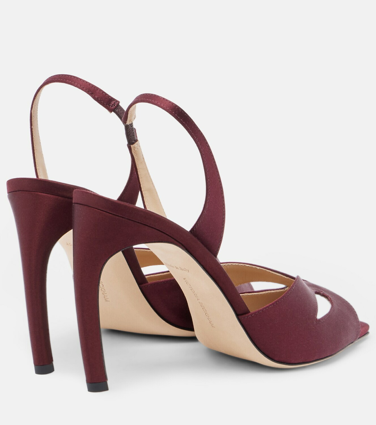 Victoria Beckham Harlow satin slingback sandals