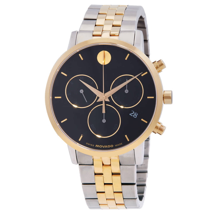 Photo: Movado Museum Classic Quartz Black Dial Mens Watch 0607777