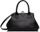 Y's Black Metal Clasp Bag