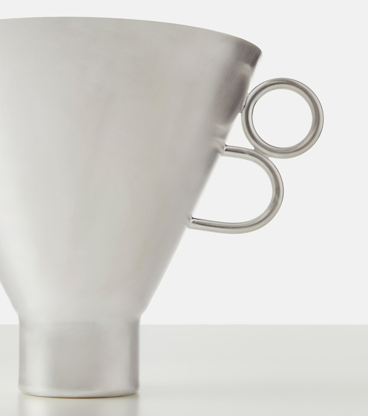 Natalia Criado Vaso silver-plated metal vase