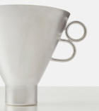 Natalia Criado Vaso silver-plated metal vase