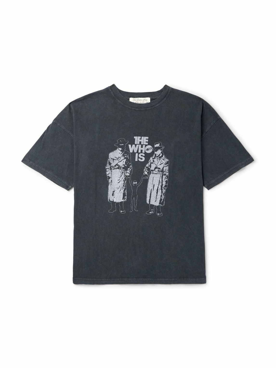 新品未使用★【REMI RELIEF】 Reversible T shirt Remi Relief - Akiramete Printed Cotton-Jersey T-Shirt - Black Remi