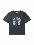 Remi Relief - Who Is Printed Cotton-Jersey T-Shirt - Black