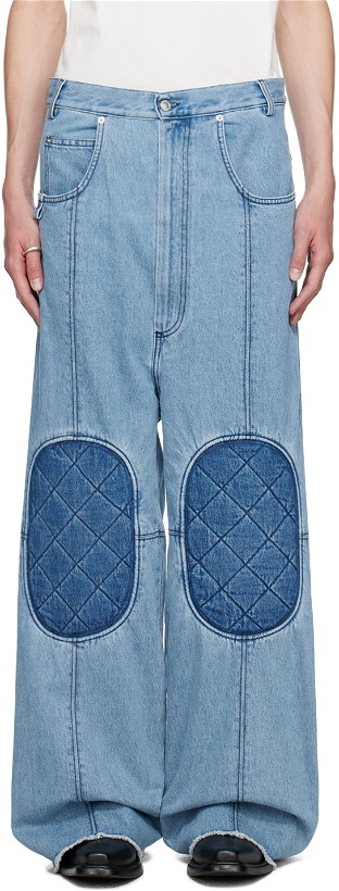 Photo: LU'U DAN Blue Knee Patch Jeans