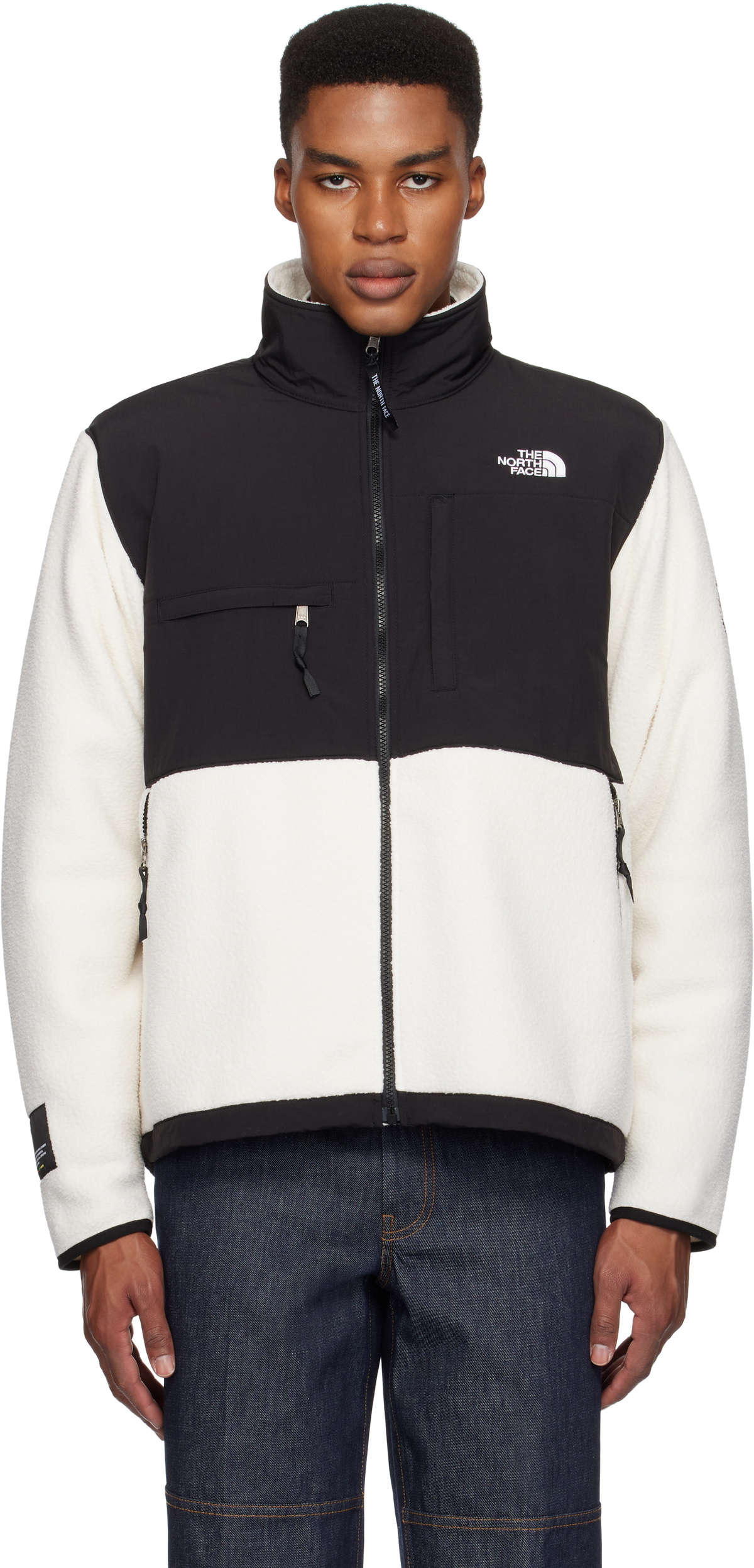 The North Face Black & White Retro Denali Jacket The North Face