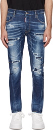 Dsquared2 Blue Tidy Biker Jeans