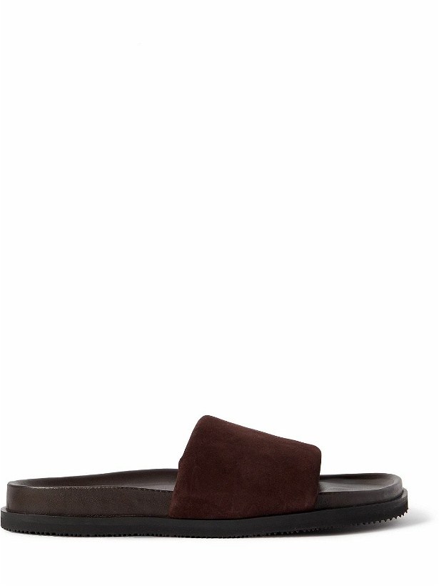 Photo: Mr P. - Tom Padded Suede Sandals - Brown