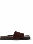 Mr P. - Tom Padded Suede Sandals - Brown