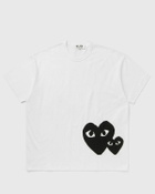 Comme des Garçons Play TEE LOGO PRINT KNIT White Mens Shortsleefe