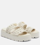 Prada Matelassé leather platform sandals