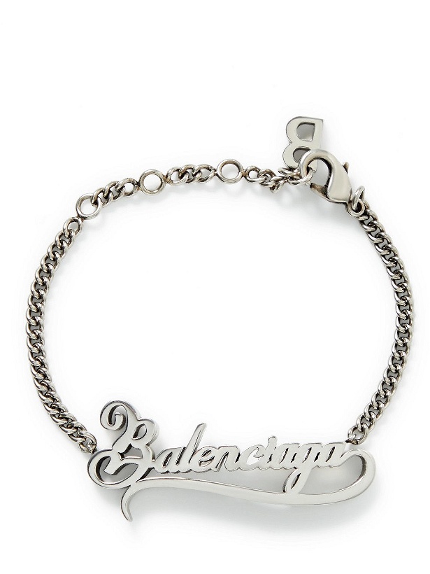 Photo: Balenciaga - Silver-Tone Bracelet