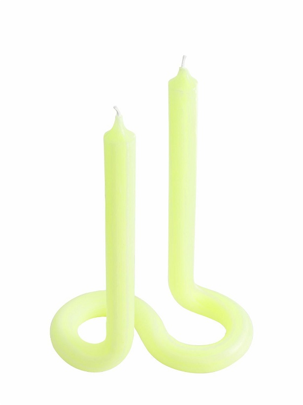 Photo: LEX POTT - Yellow Twist Unscented Candle