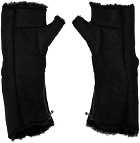 Julius Black Leather Gloves