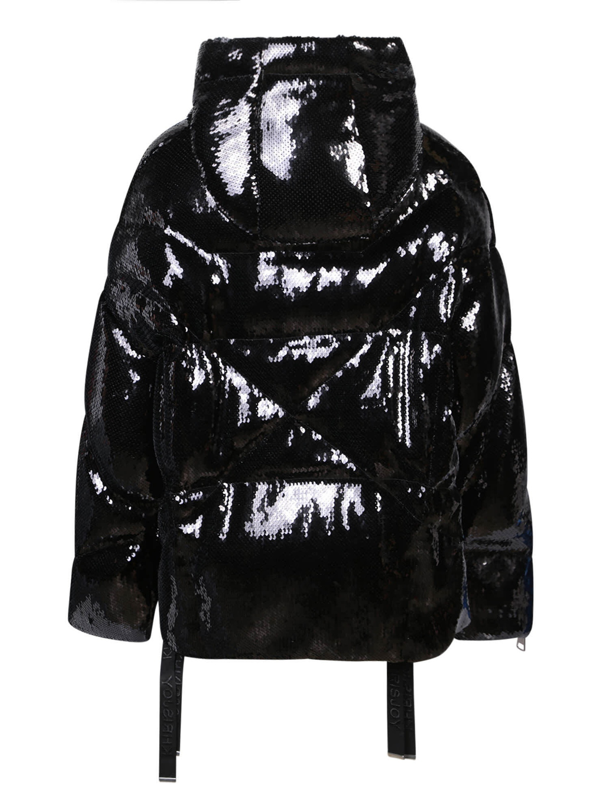 Khrisjoy Scale Sequins Black Down Jacket