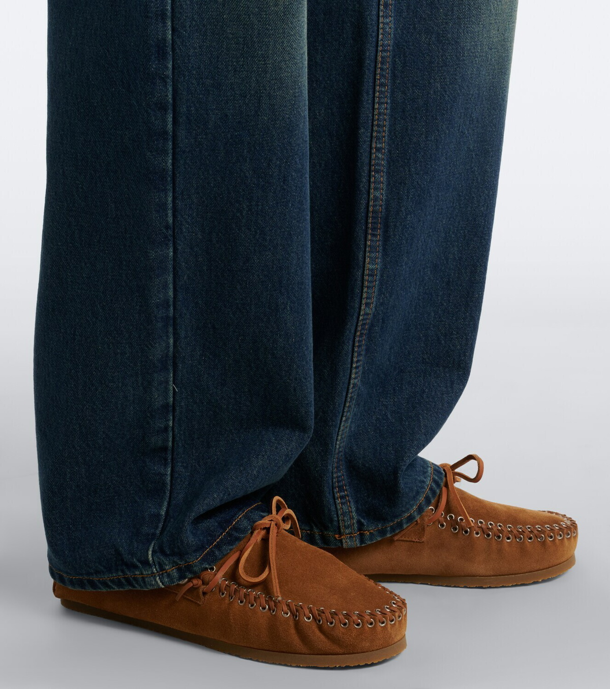 Isabel Marant Fitza shearling-lined suede loafers