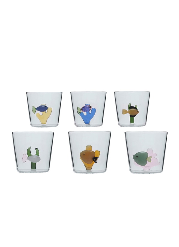 Photo: Ichendorf Milano Set of Six Marine Gardens Tumblers