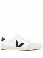 VEJA White Volley Leather Sneakers