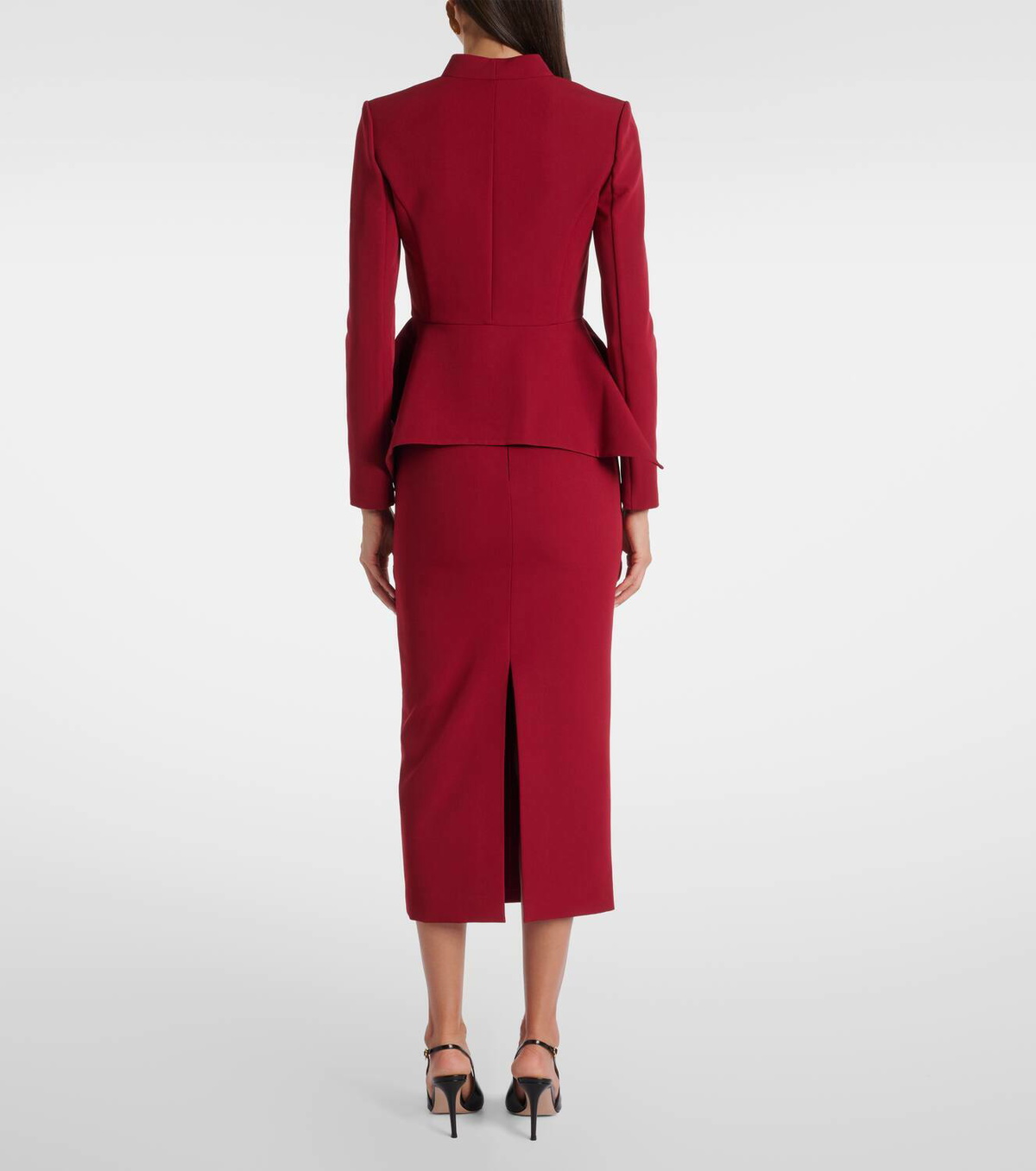 Roland Mouret Peplum bouclé jacket