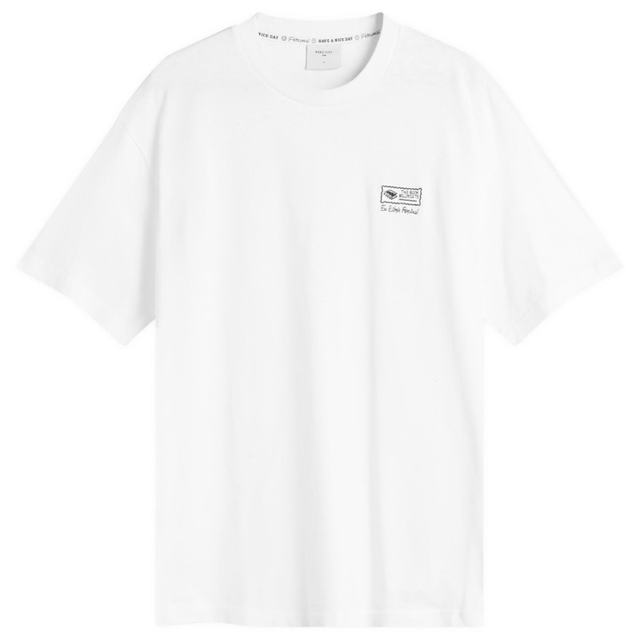 Photo: Percival Men's Ex Libris Oversized T-Shirt in White