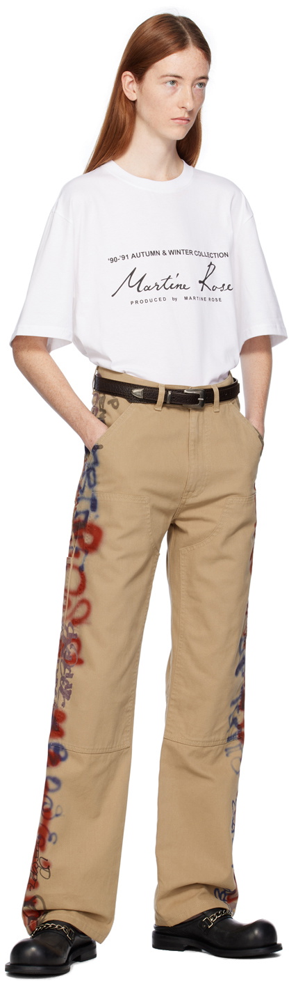 Martine Rose SSENSE XX Brown Graffiti Trousers